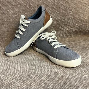 Sperry Top Sider Tuck LTT Sneakers Boys Size 5 M Canvas Denim Memory Foam Shoes